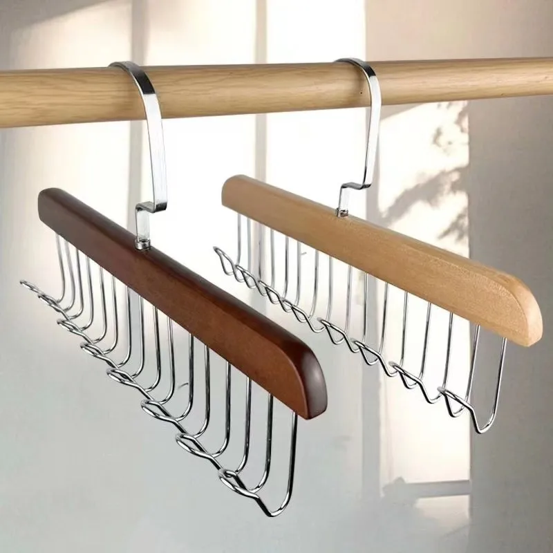 1 Cintre en bois multifonctionnel pour le rangement, le séchage, l'accrochage et l'organisation des sous-vêtements