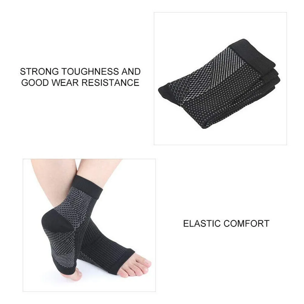 Chaussettes de course larges avec soutien de la cheville et compression au talon