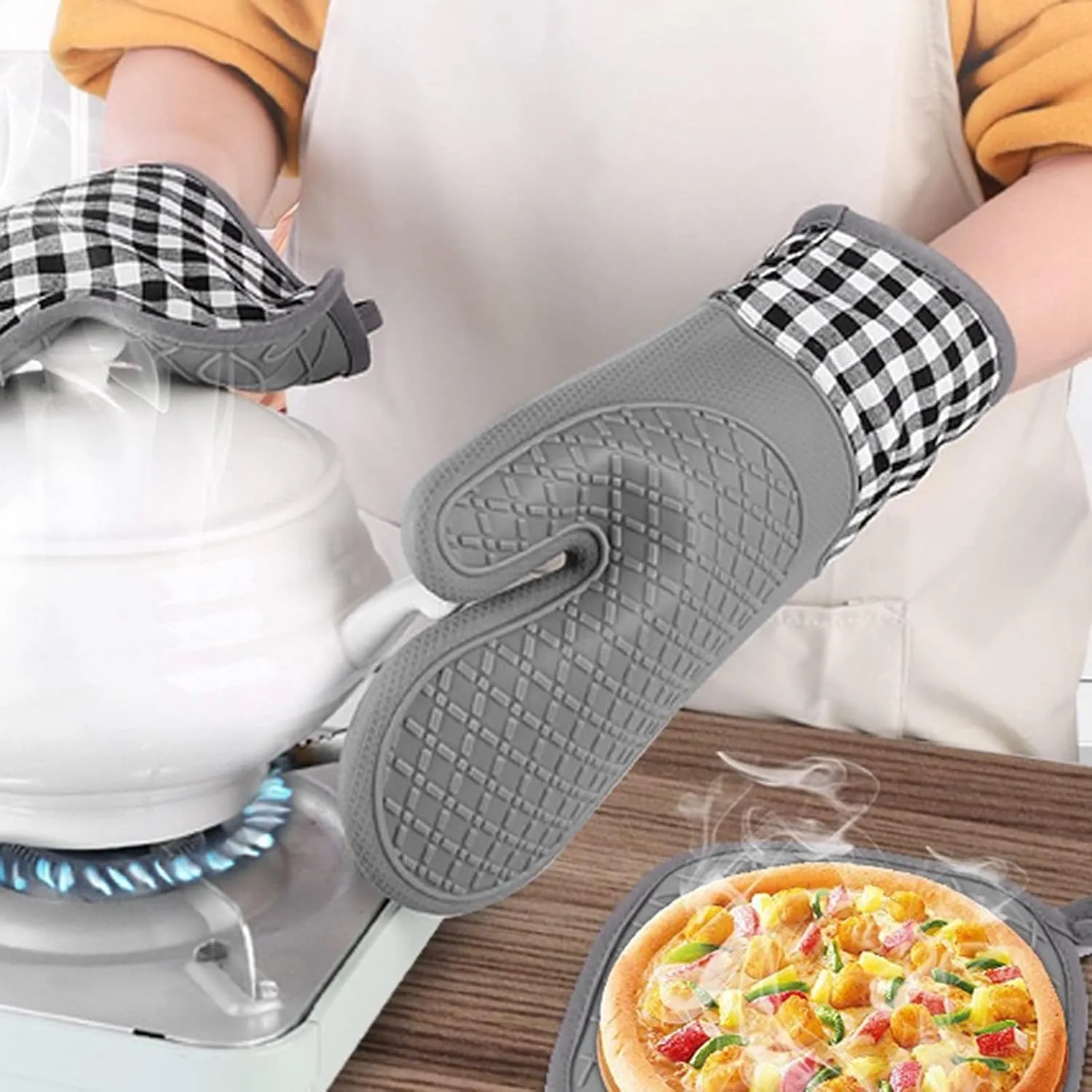 Gant de protection thermique, idéal pour manipuler les plats chauds (1 pièce)