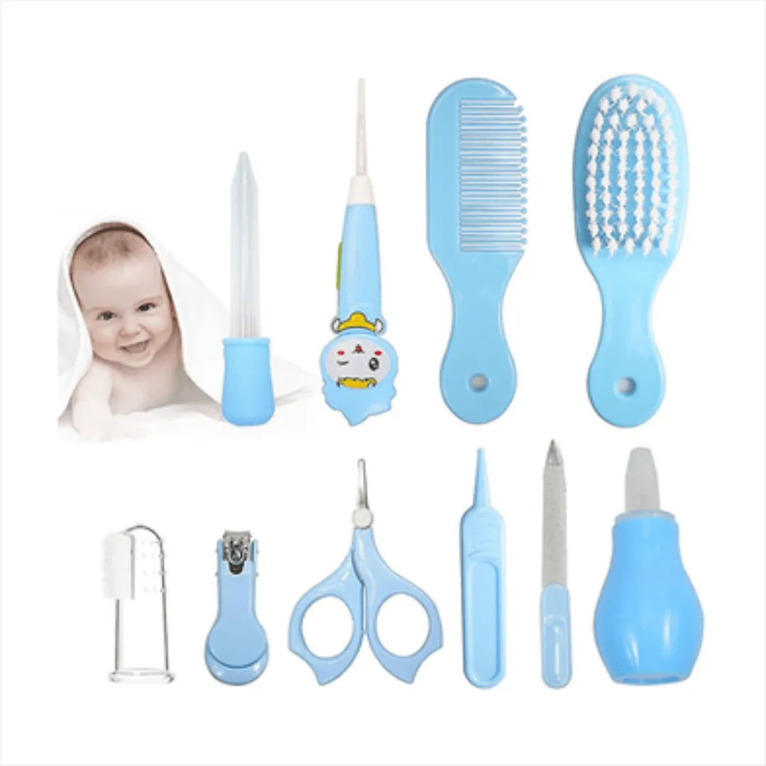 Ensemble de coupe-ongles pour bébés, kit de soins de santé quotidien antidérapant et sûr pour le toilettage des bébés.