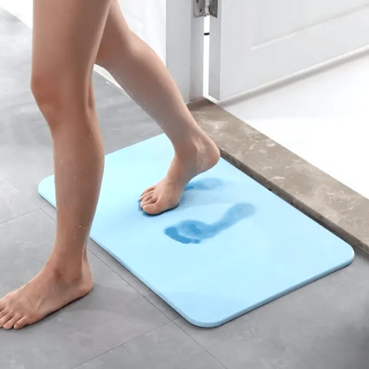 Tapis de bain antidérapant à séchage rapide