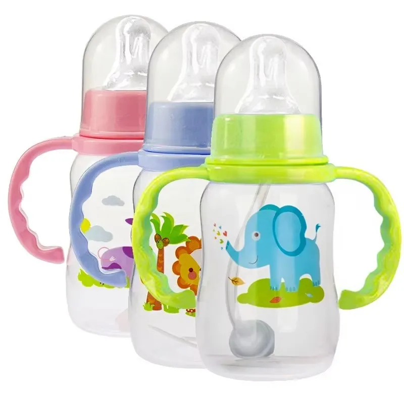Biberon à Lait en Plastique 150 ml avec Poignée pour Bébé