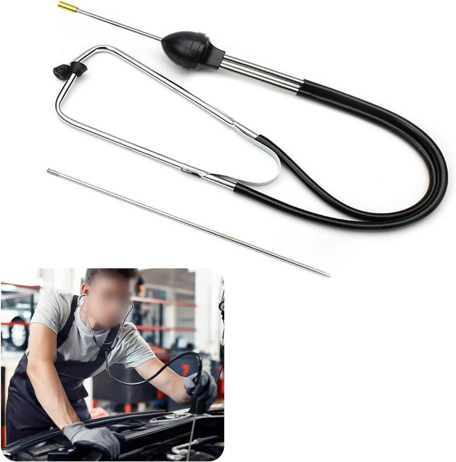 Stéthoscope mécanique pour Voitures ,Testeur de Bruit de Cylindre de Moteur