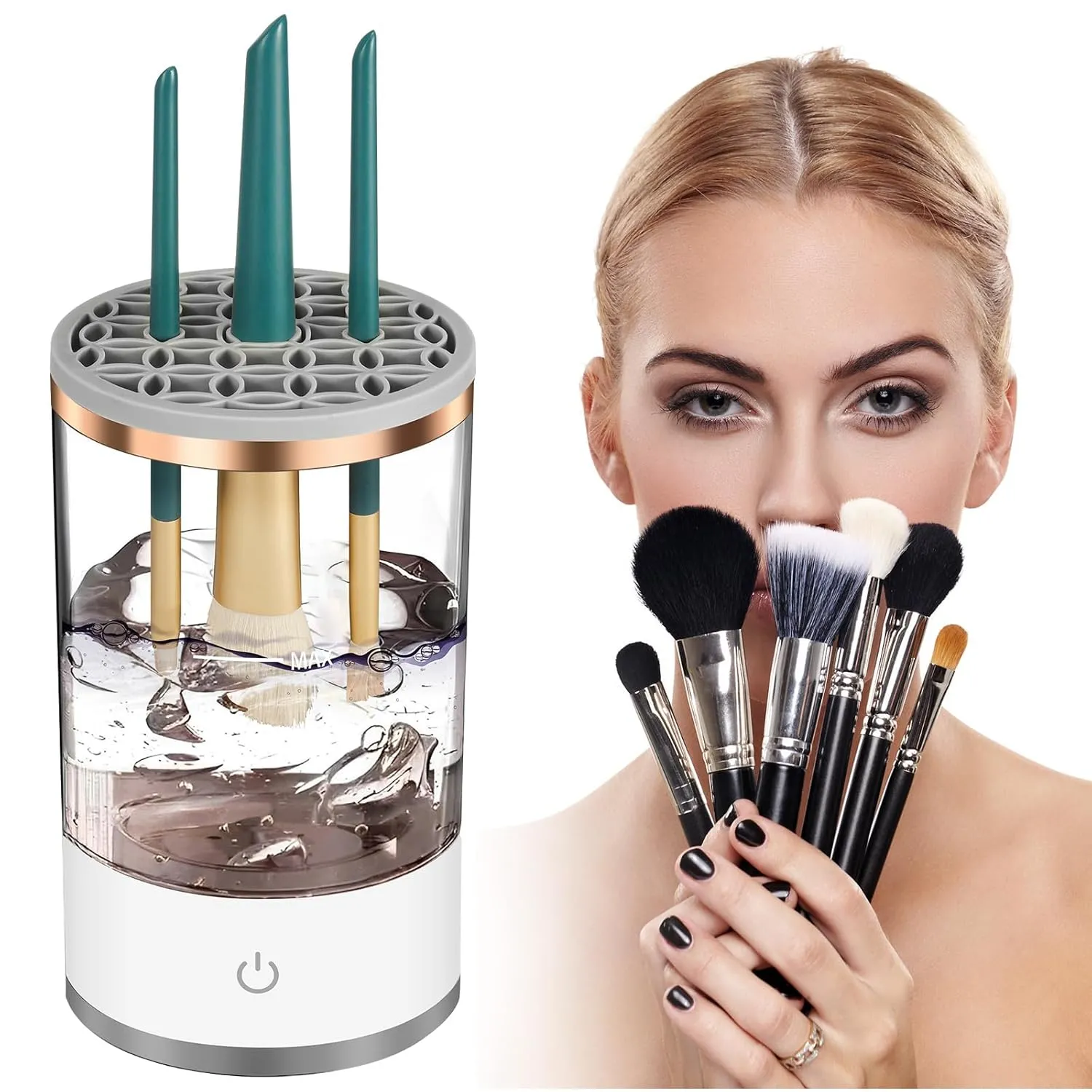 Nettoyant électrique pour pinceaux de maquillage