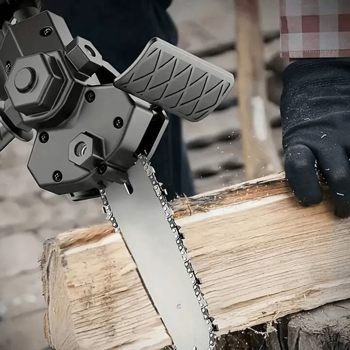 Scie Électrique Polyvalente avec Adaptateur de Perceuse-Coupe de Bois Facile