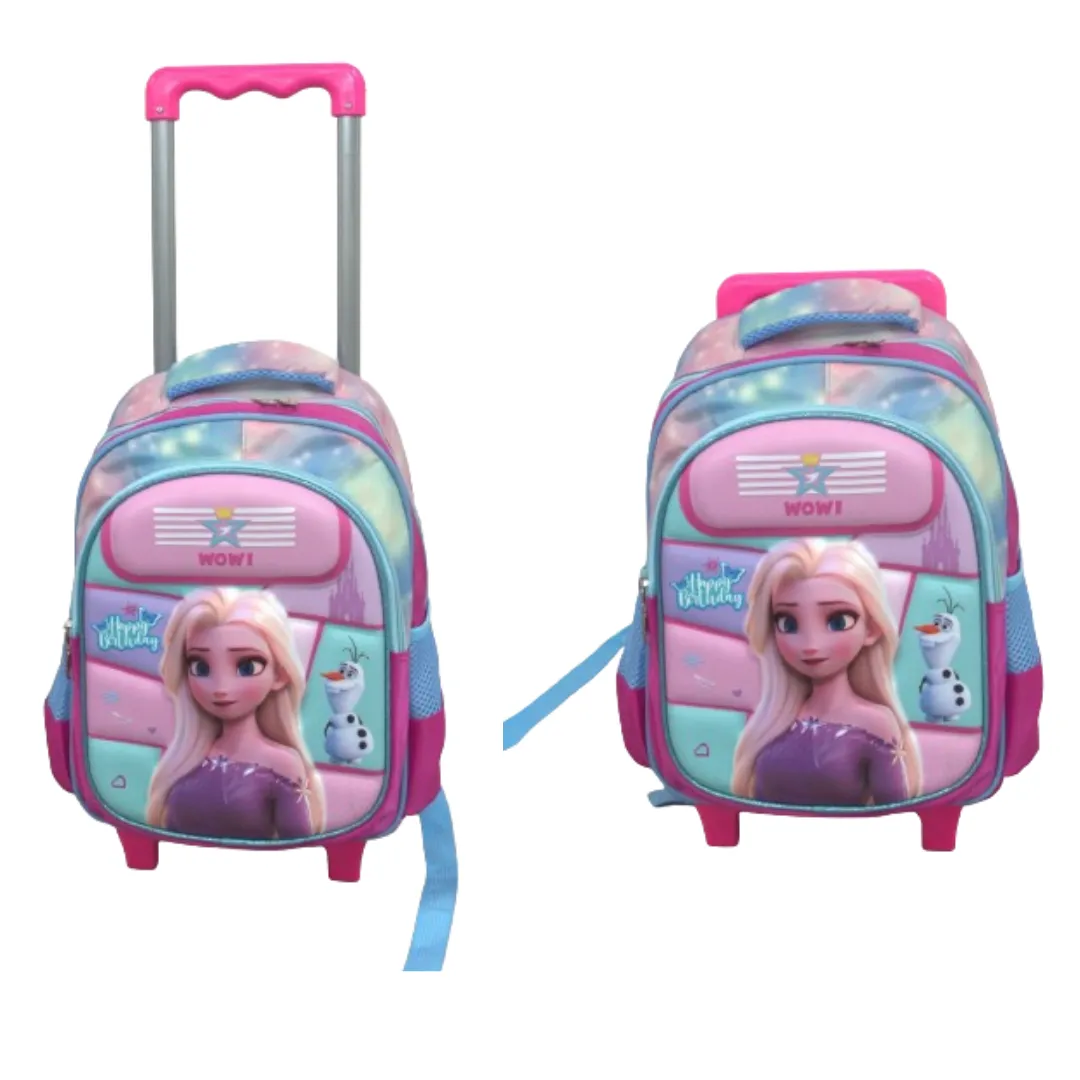 Sac d'école à roulettes imperméable Frozen pour filles
