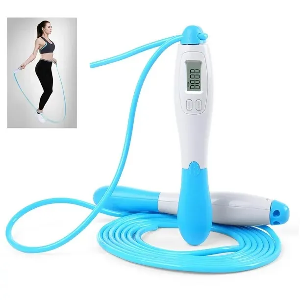 Corde à sauter avec poignées antidérapantes pour hommes et femmes