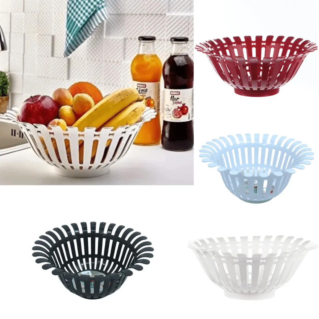 Panier de Rangement en Plastique pour Fruits et Légumes (colleur aléatoire)