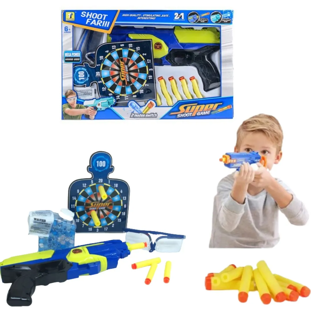 Pistolet Enfant pour Fléchettes avec Accessoires pour Garçons et Filles