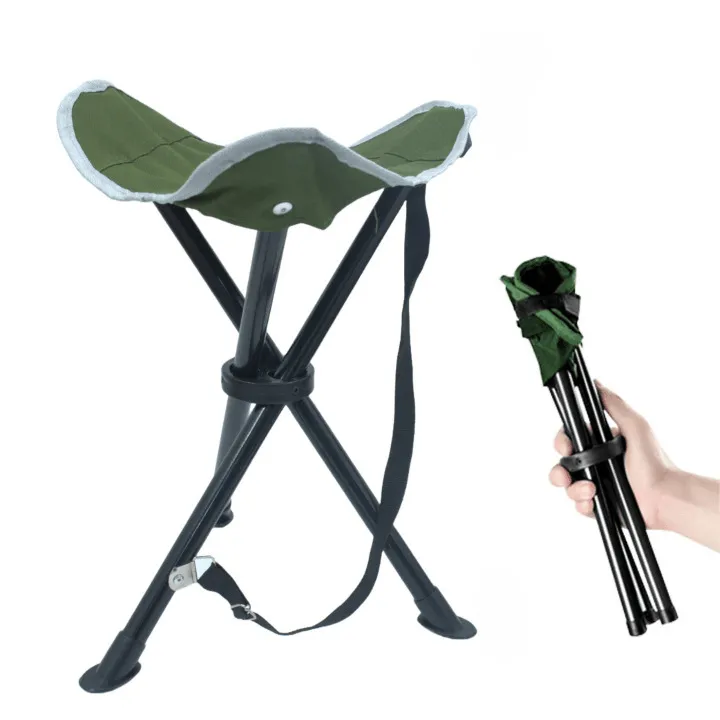 Chaise portable triangulaire pliante pour pêche et plage