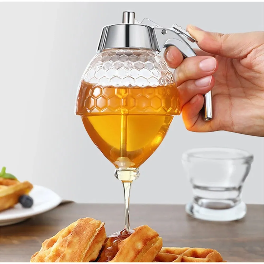 Distributeur de Miel avec Bouteille à Presser , Accessoires de Cuisine