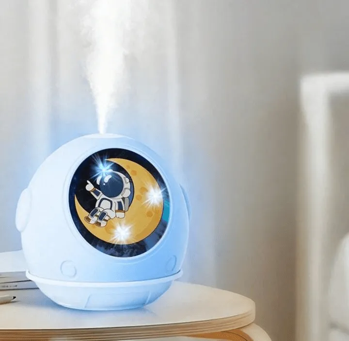 Humidificateur de brume USB avec décor d’astronaute pour la maison, la chambre et le bureau
