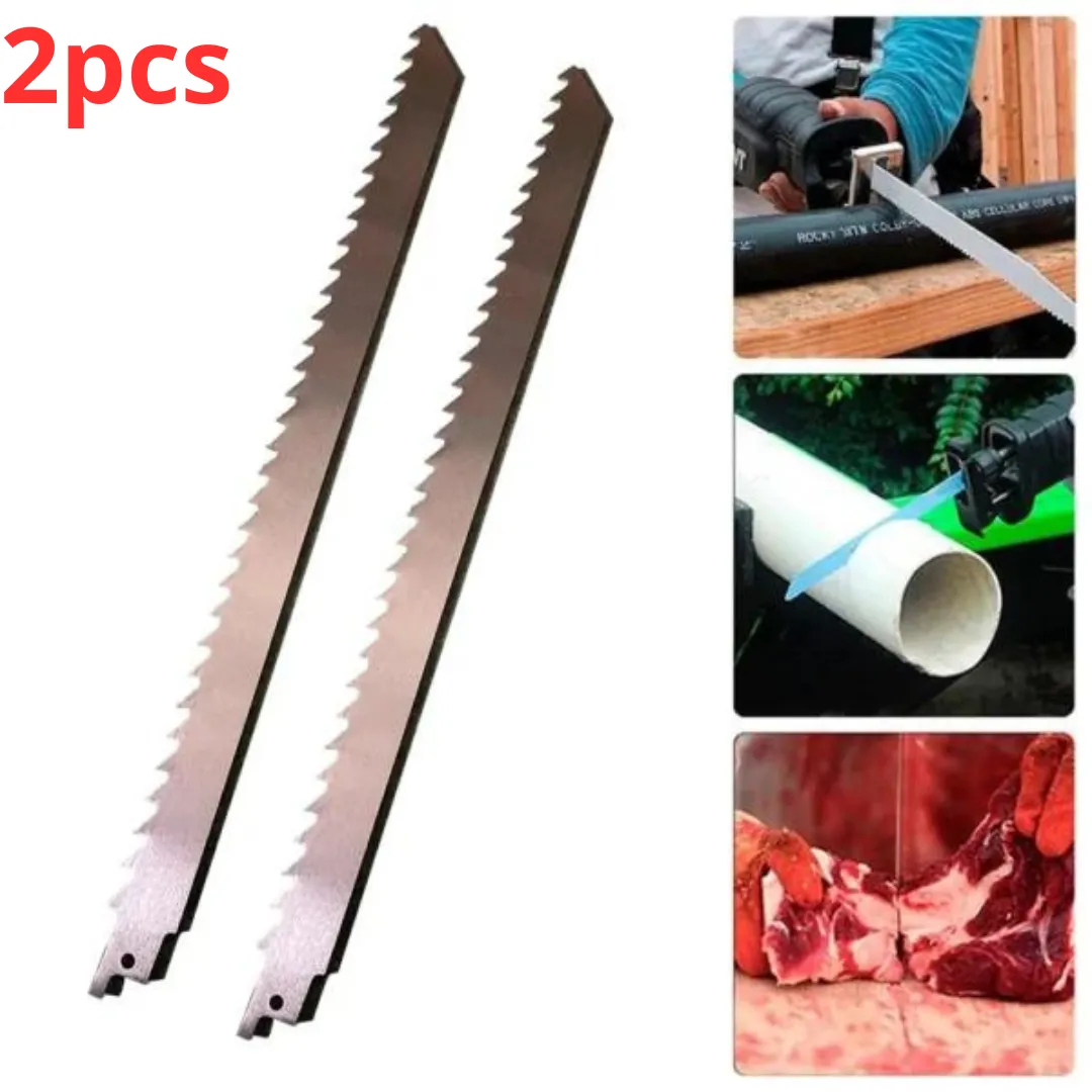 Kit de 2 Lames de Scie Sabre Polyvalentes pour Bois et Métal et viande
