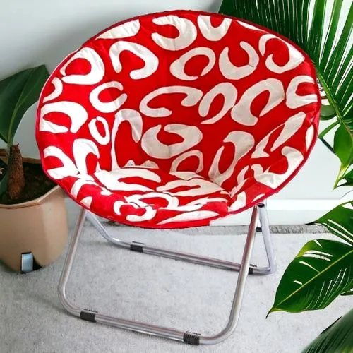 Chaise lunaire ronde ovale pliante pour le Camping et les Pique-niques