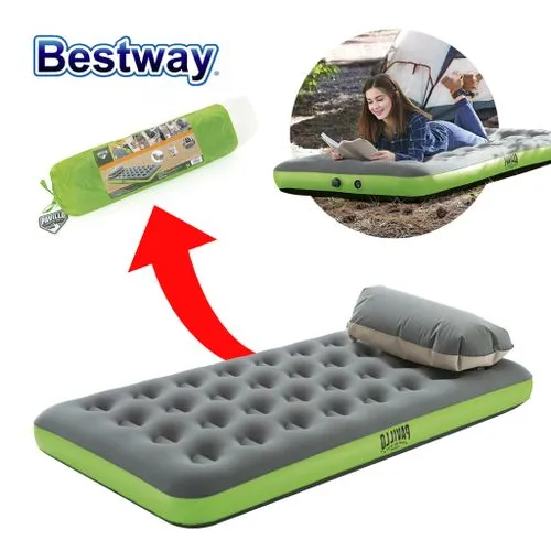 Matelas Gonflable de Camping Bestway avec Oreiller intégré ,188x99x22 cm