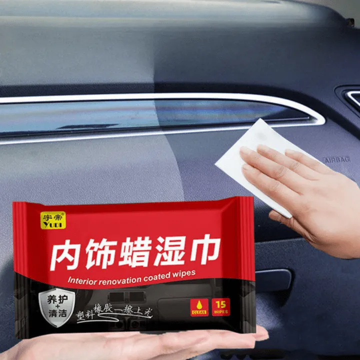 Ensemble de 15 Lingettes Nettoyantes en coton pour Voiture