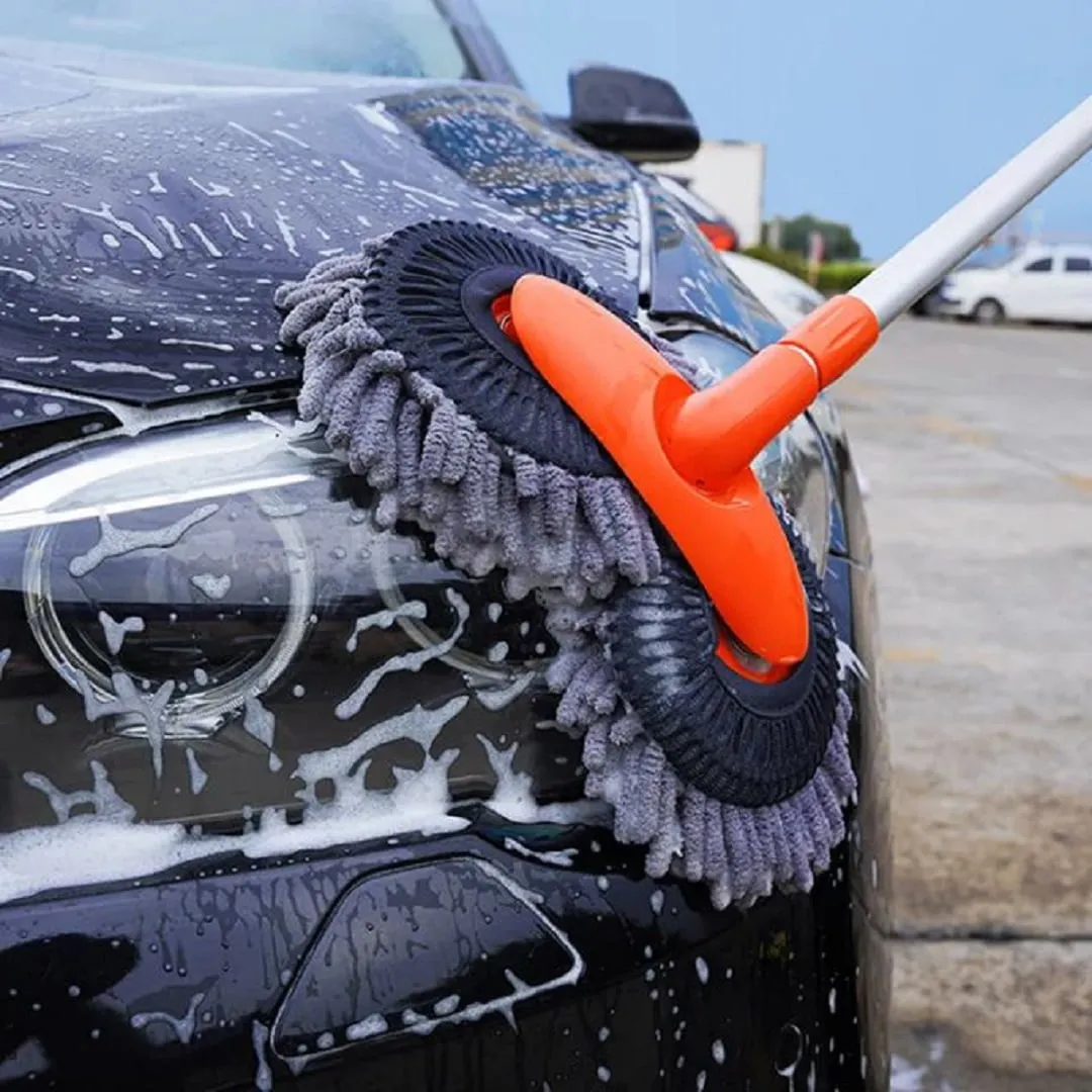 Brosse de lavage de voiture rotative à double têtes