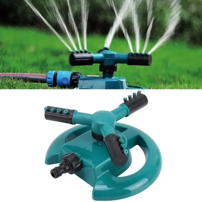 Arroseur d'eau de jardin réglable rotatif à 360 degrés avec conception étanche