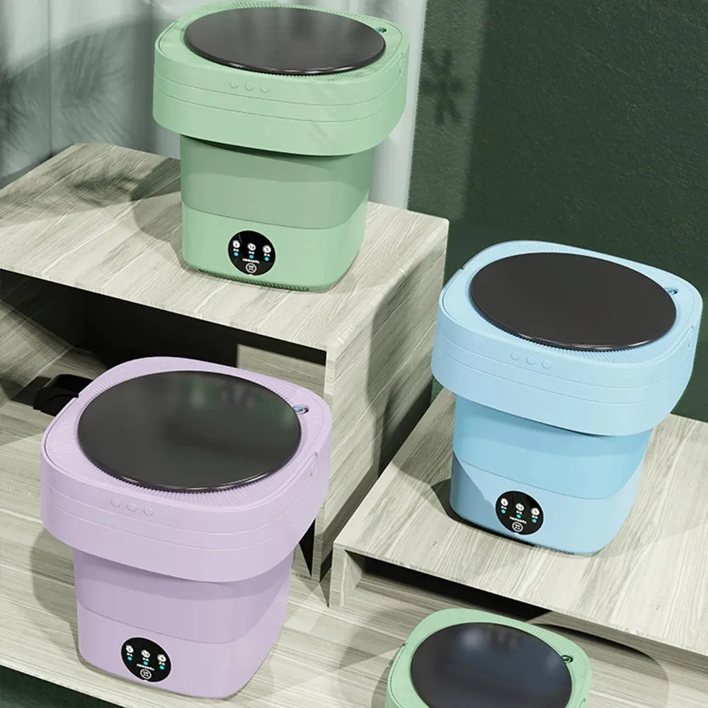 Mini Machine À Laver Portable pour Chaussettes Sous-vêtements ou petits articles (colleur aléatoire)