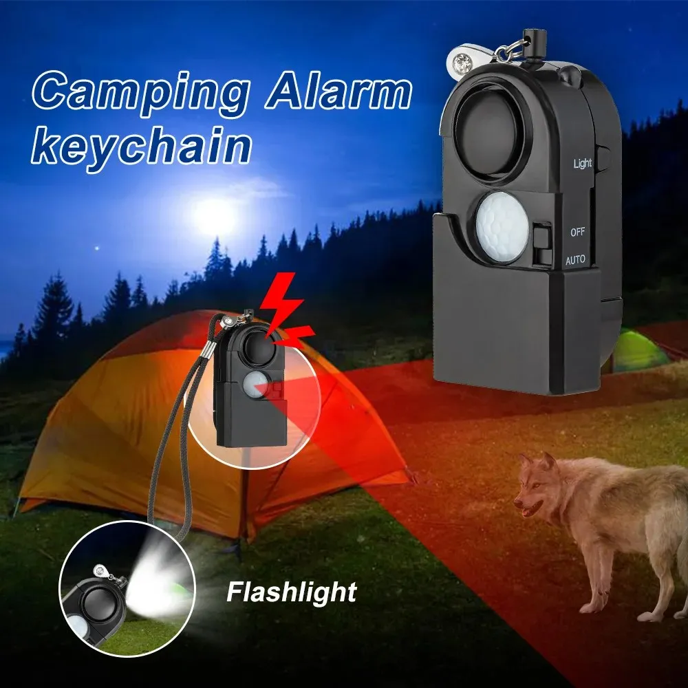 Mini Détecteur de Mouvement Portable avec Sirène SOS,alarme de sécurité pour Camping et Voyage