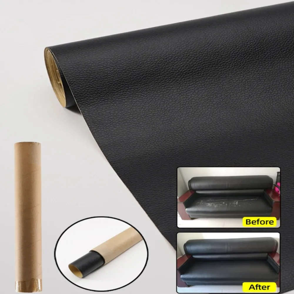 Autocollants de Réparation en Cuir PU pour Mobilier et Canapés et Sièges 68x50cm