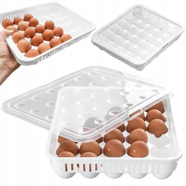 Boîte de stockage d'œufs en plastique robuste pour 30 œufs