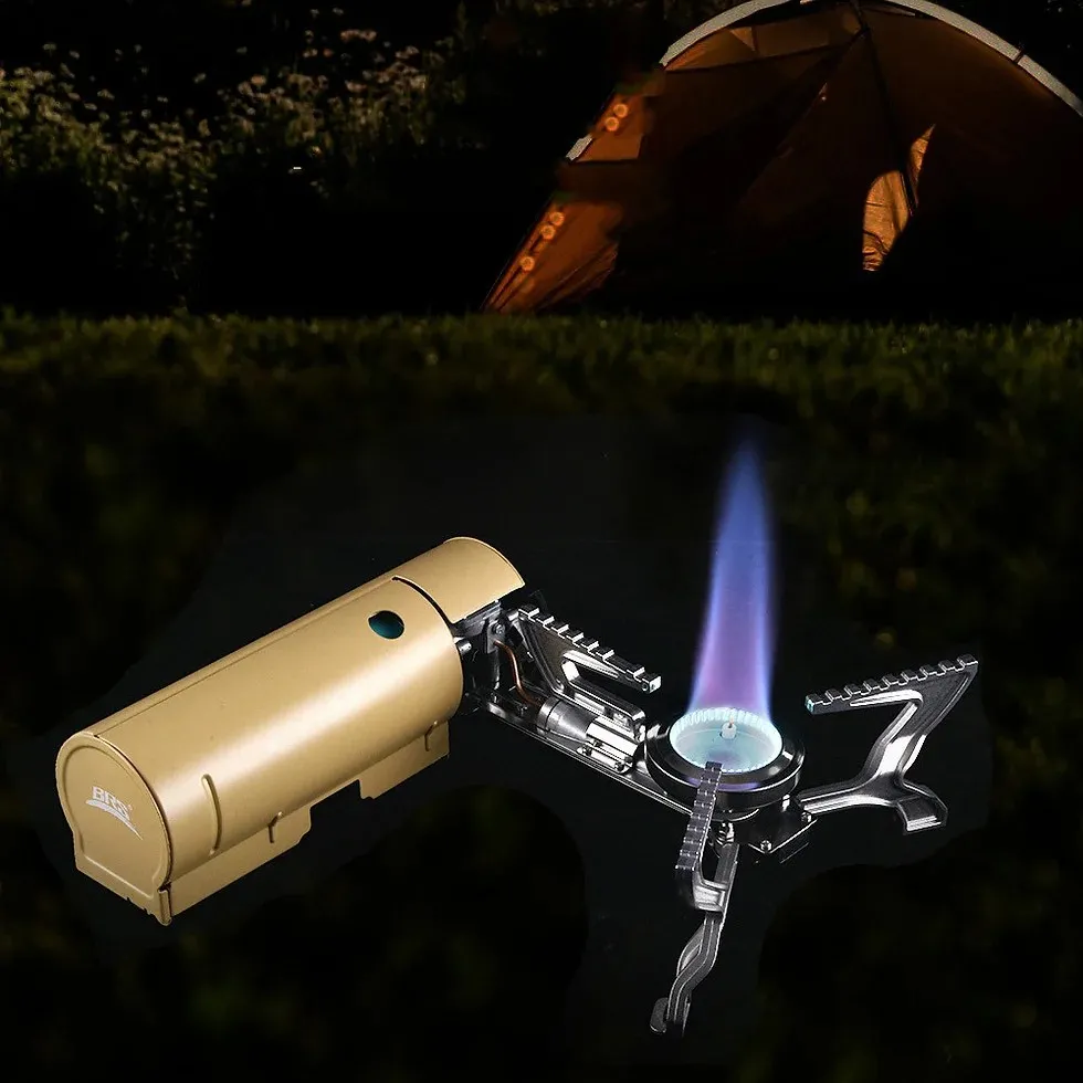 Mini Réchaud à gaz butane compact et pratique pour voyages en plein air