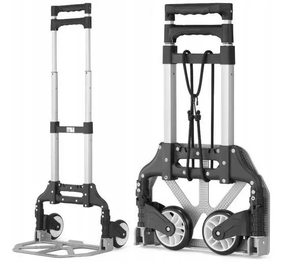 Chariot à bagages portable en aluminium pour voyages et déplacements ,Capacité de 80kg