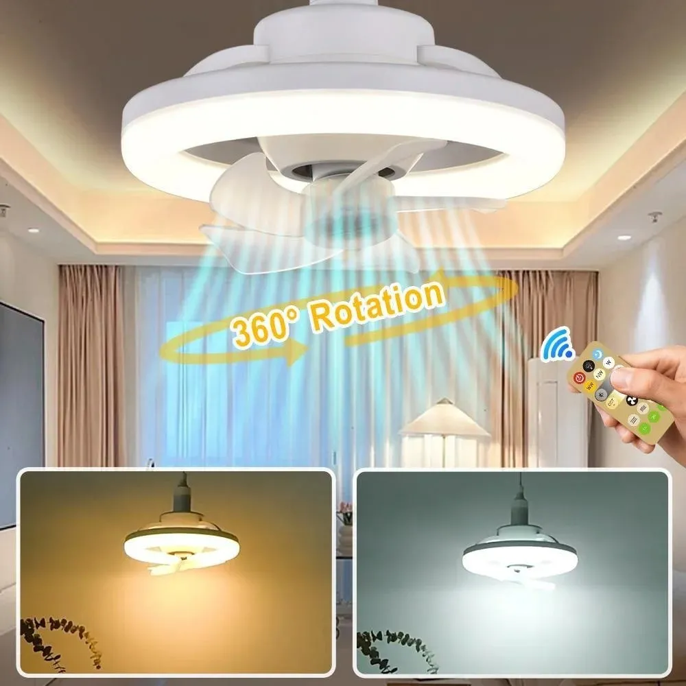 Ventilateur de Plafond LED avec Commande à Distance