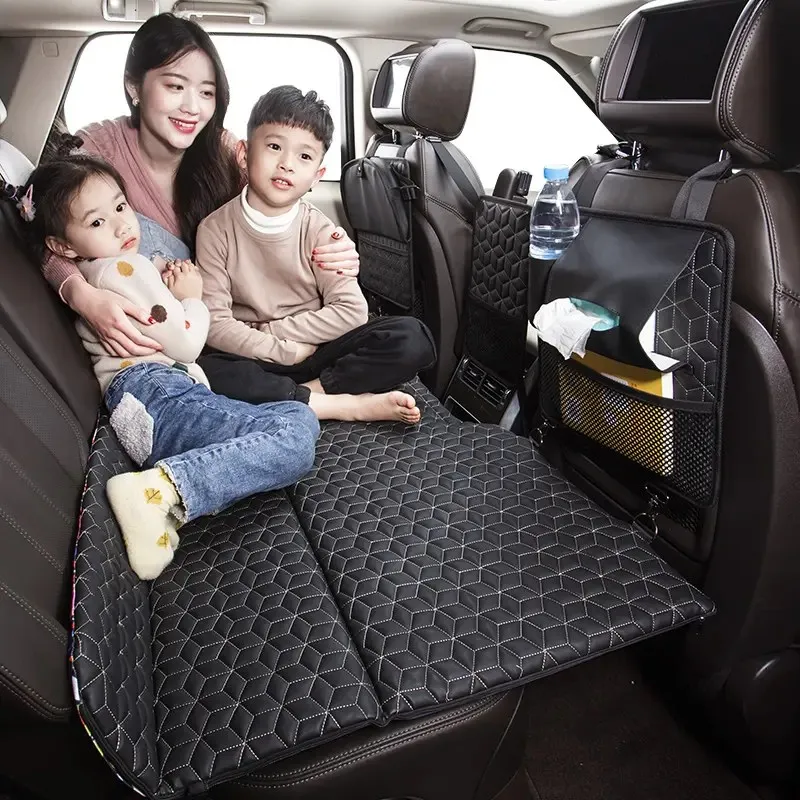 Matelas de Voiture Pliable pour Siège Arrière , Repos Idéal en Déplacement