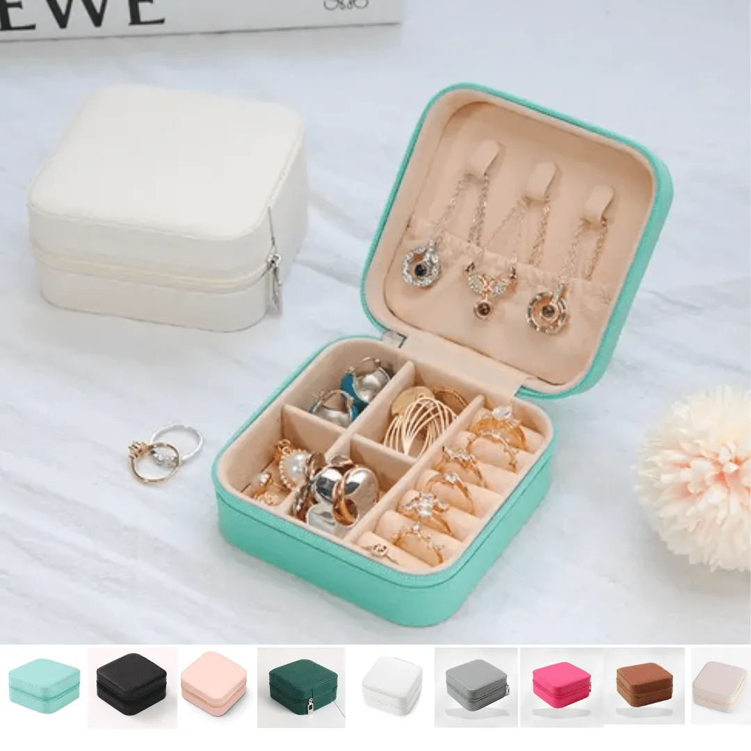 Boîte de Rangement de Bijoux pour Femmes, Pour Anneaux Colliers Goujons De Stockage (colleur aléatoire)