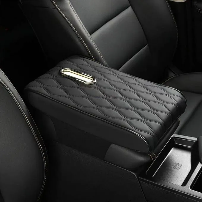 Détendez vous en Conduisant Coussin d'Accoudoir de Voiture avec Support de Boîte à Mouchoirs