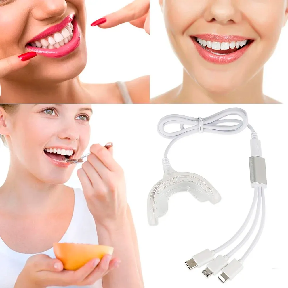 Sourire éclatant en déplacement Blanchiment dentaire LED portable