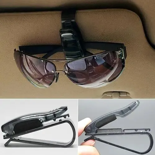 Pince de lunette de soleil de pare soleil de voiture clip de carte