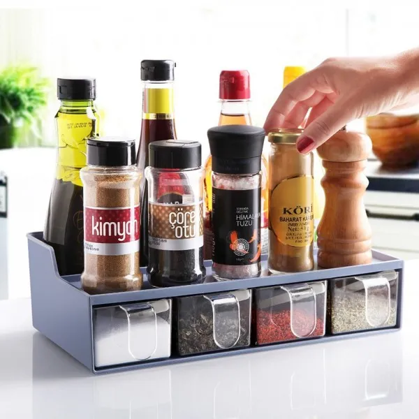 L'Essentiel de la Cuisine Boîte Multifonction d'Assaisonnement