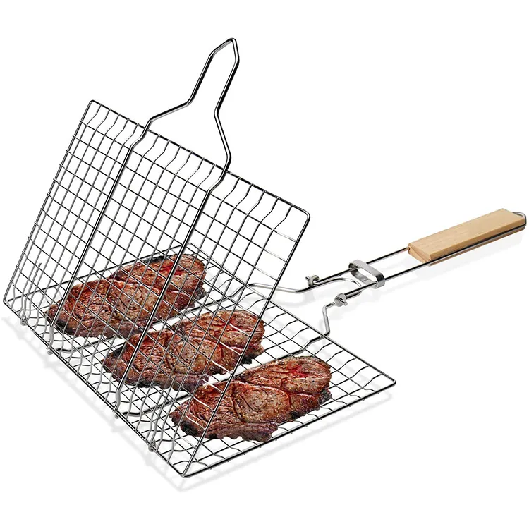 Grille en Acier Inoxydable avec Poignée Confortable