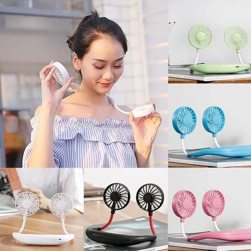 Ventilateur Personnel de Cou pour Activités en Plein Air - Pratique et Efficace (couleur aléatoire)