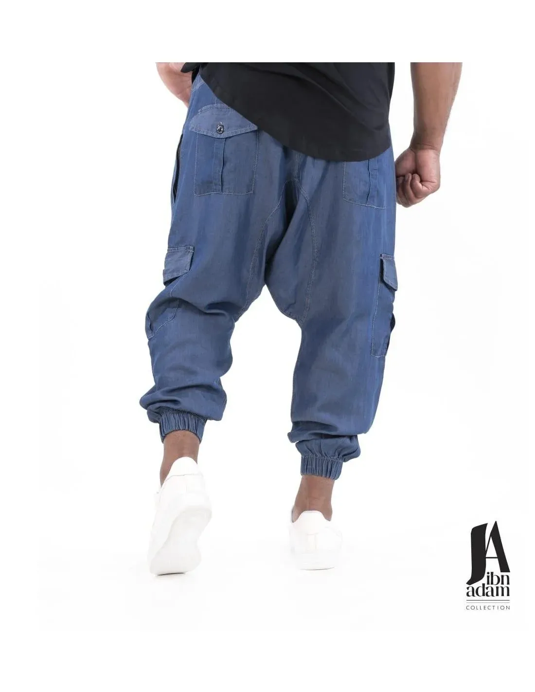 Style urbain décontracté Découvrez notre Pantalon Jeans Bleu Homme avec Multiples Poches