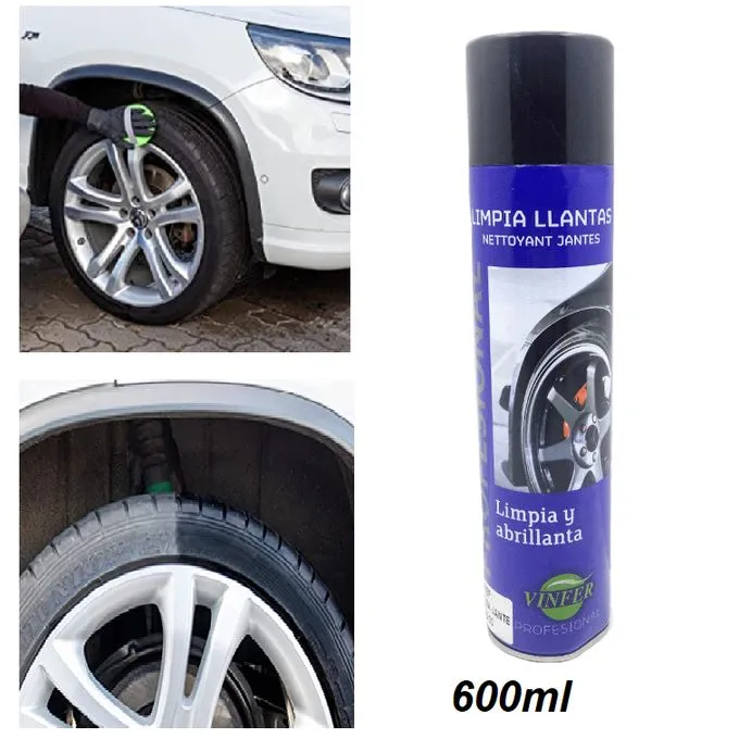 VINFER Nettoyant roues et de jantes Efficace Nettoyant usage intensif  600 ML