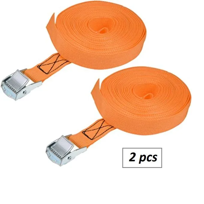 Sécurisez vos charges avec notre Sangle à Cliquet Robuste 2 pièces Capacité de 185/370k