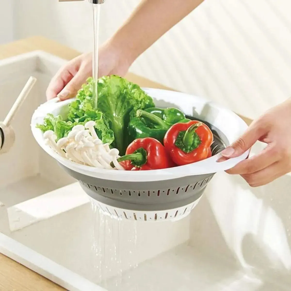 Passoire Pliable pour une Préparation Rapide des Repas