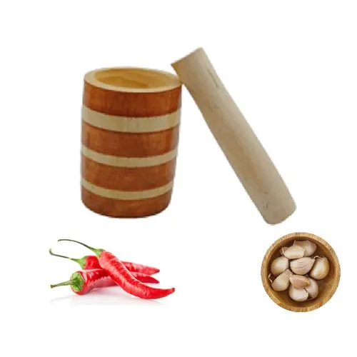 Pilon en Bois de Qualité Supérieure pour Broyer Ail et Piment avec Style