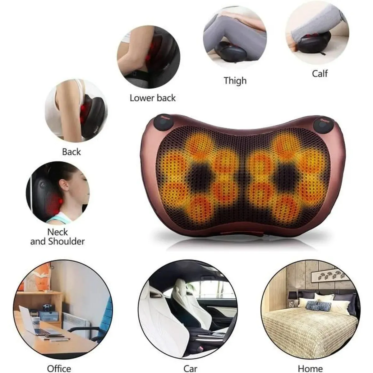 Relaxation Instantanée Découvrez le Confort Ultime avec notre Coussin de Massage Électronique