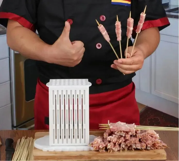 Boîte à brochettes tout en un pour des kebabs savoureux au barbecue