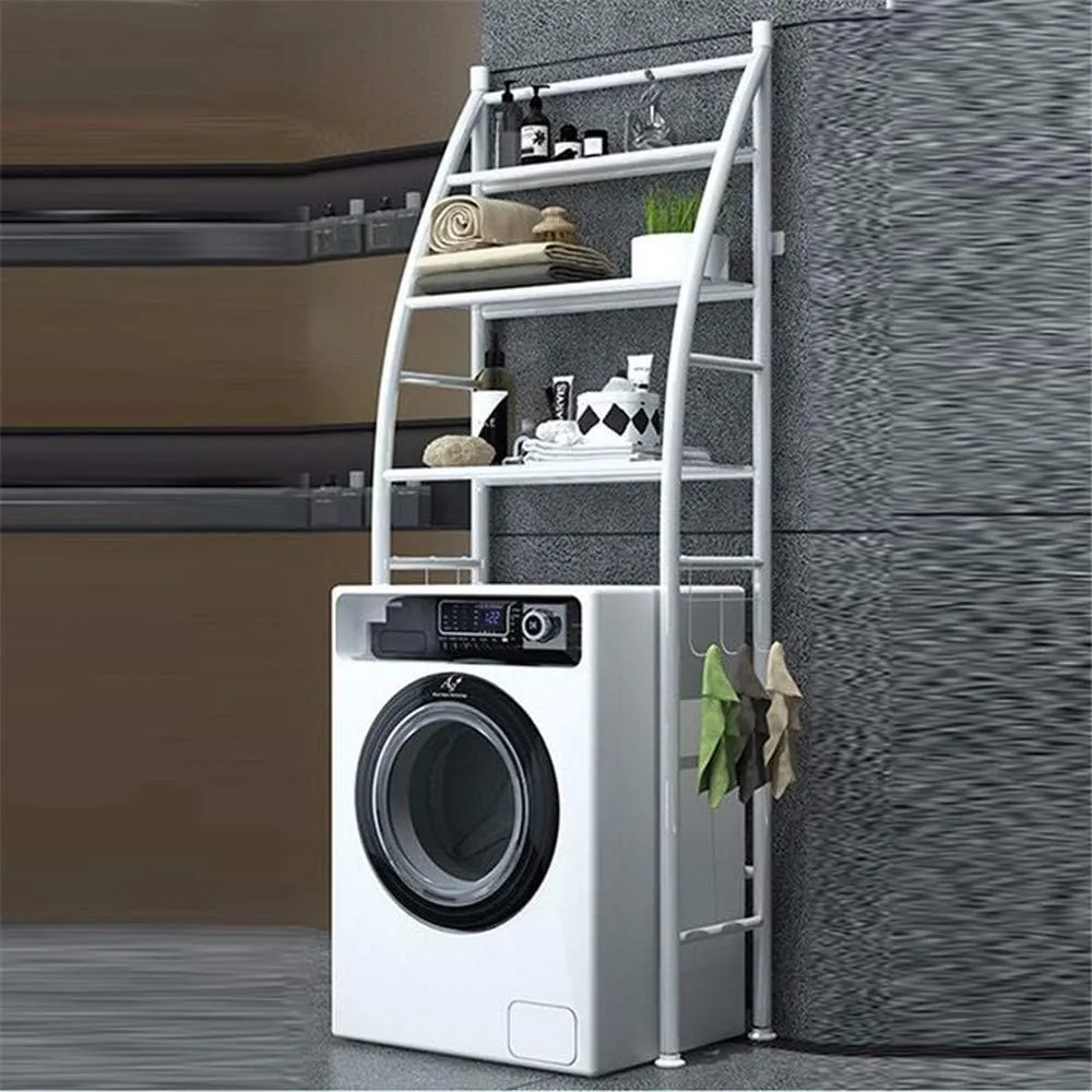Optimisez votre espace avec notre Étagère de Salle de Bain en Métal pour Machine à Laver
