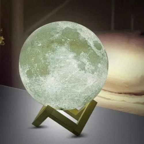 Éclairez votre nuit avec la Magie Lunaire Lampe 3D Moon Light Rechargeable