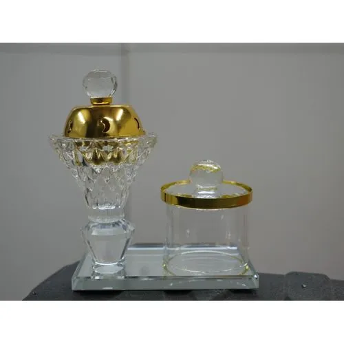 Encensoir en Verre Cristal pour une Atmosphère Envoûtante