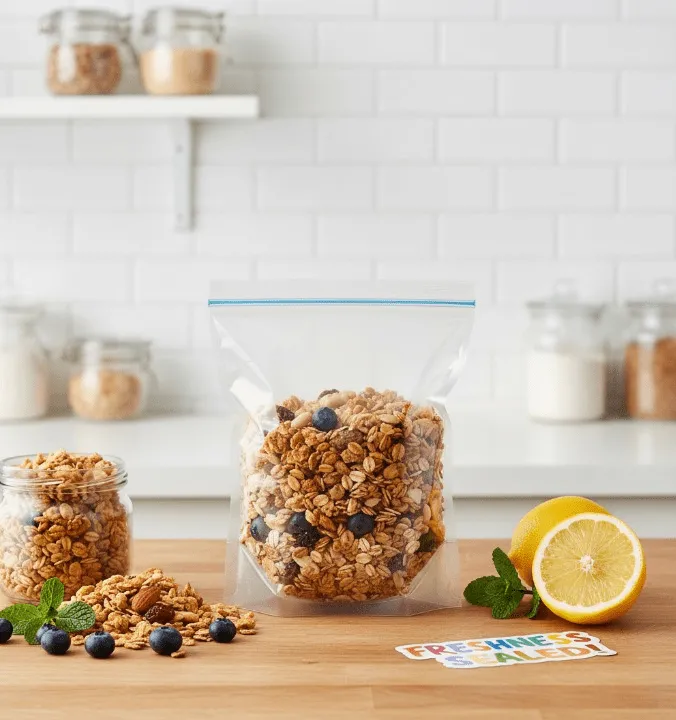 Fraîcheur Assurée Sachet ZIP Alimentaire pour une Conservation Optimale