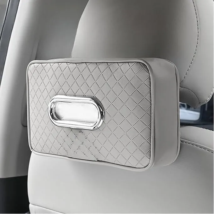 Élégante Boîte à Mouchoirs en Cuir pour l'Arrière de Votre Voiture