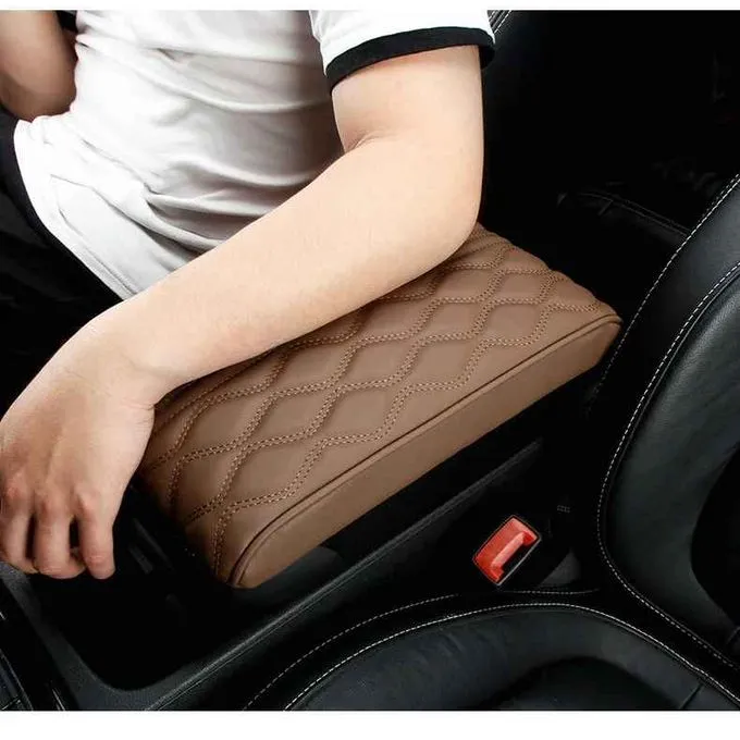 Luxe pour Votre Conduite Coussin de Boîte de Bras en Cuir pour Voiture